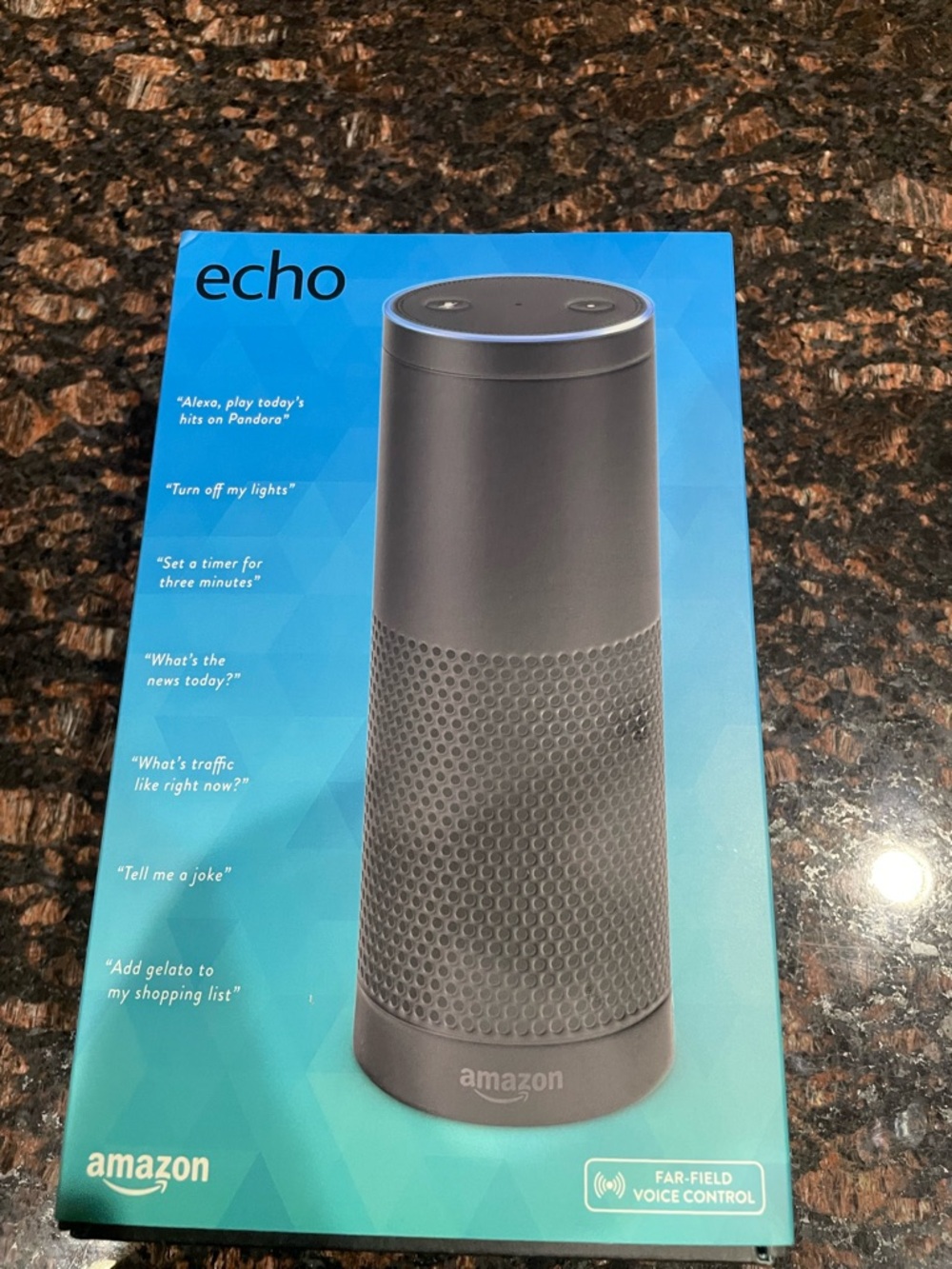 Amazon Echo First Generation Voice Smart Speaker - Charcoal Black